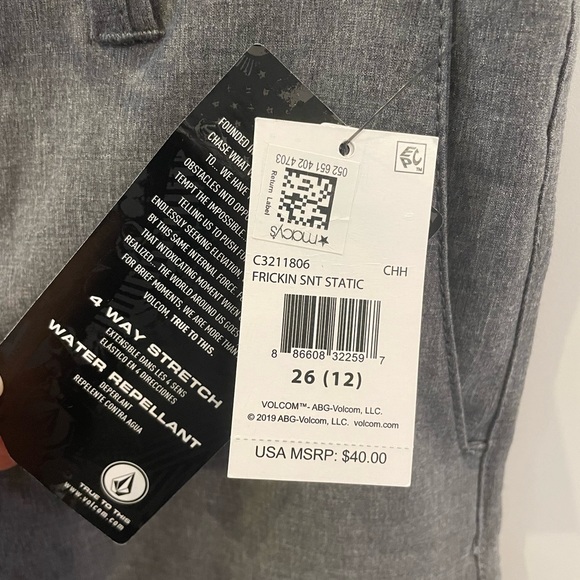 Mens VOLCOM swim trunks convertible - Picture 3 of 9